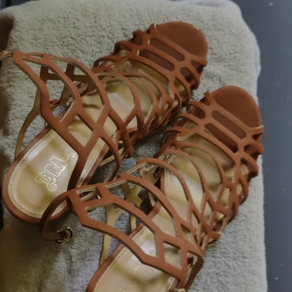 Brash strappy heels